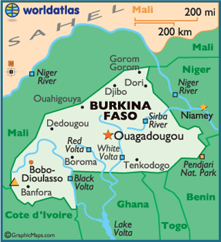 burkina faso carte